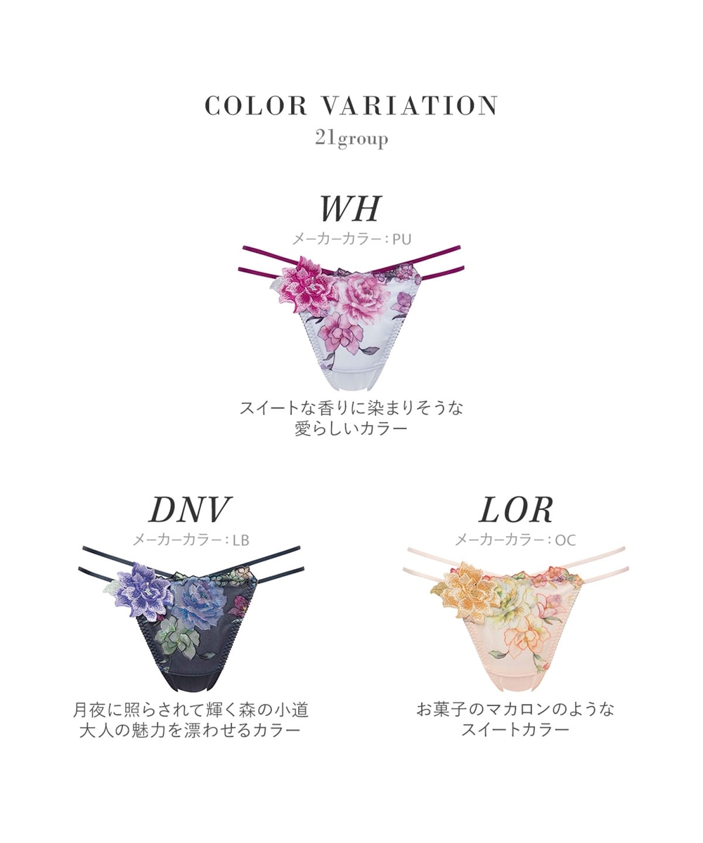 ワコール サルート 21グループ 21G Tバックショーツ ML タンガ ソング