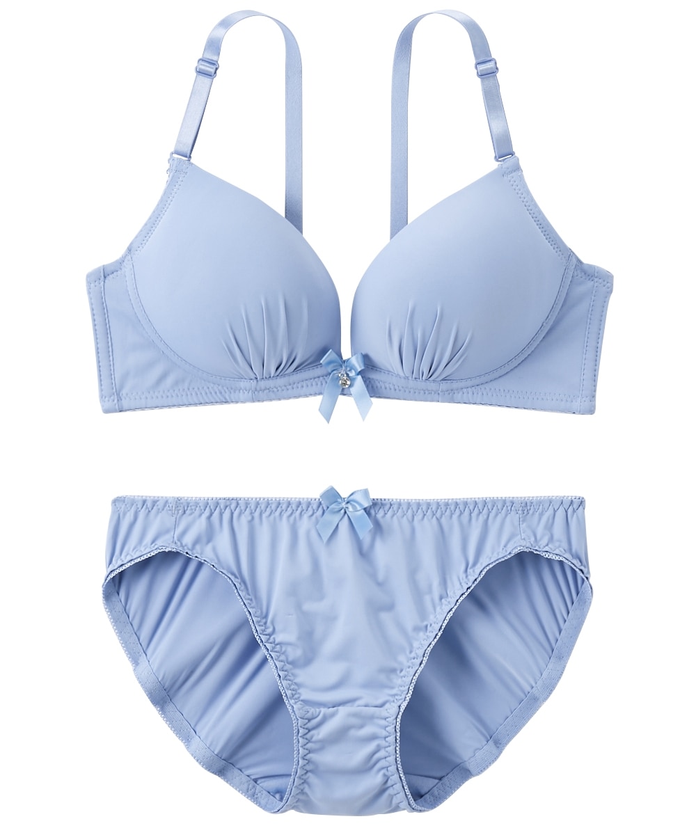 エアリフト シームレスノンワイヤーブラジャーショーツセット 通販