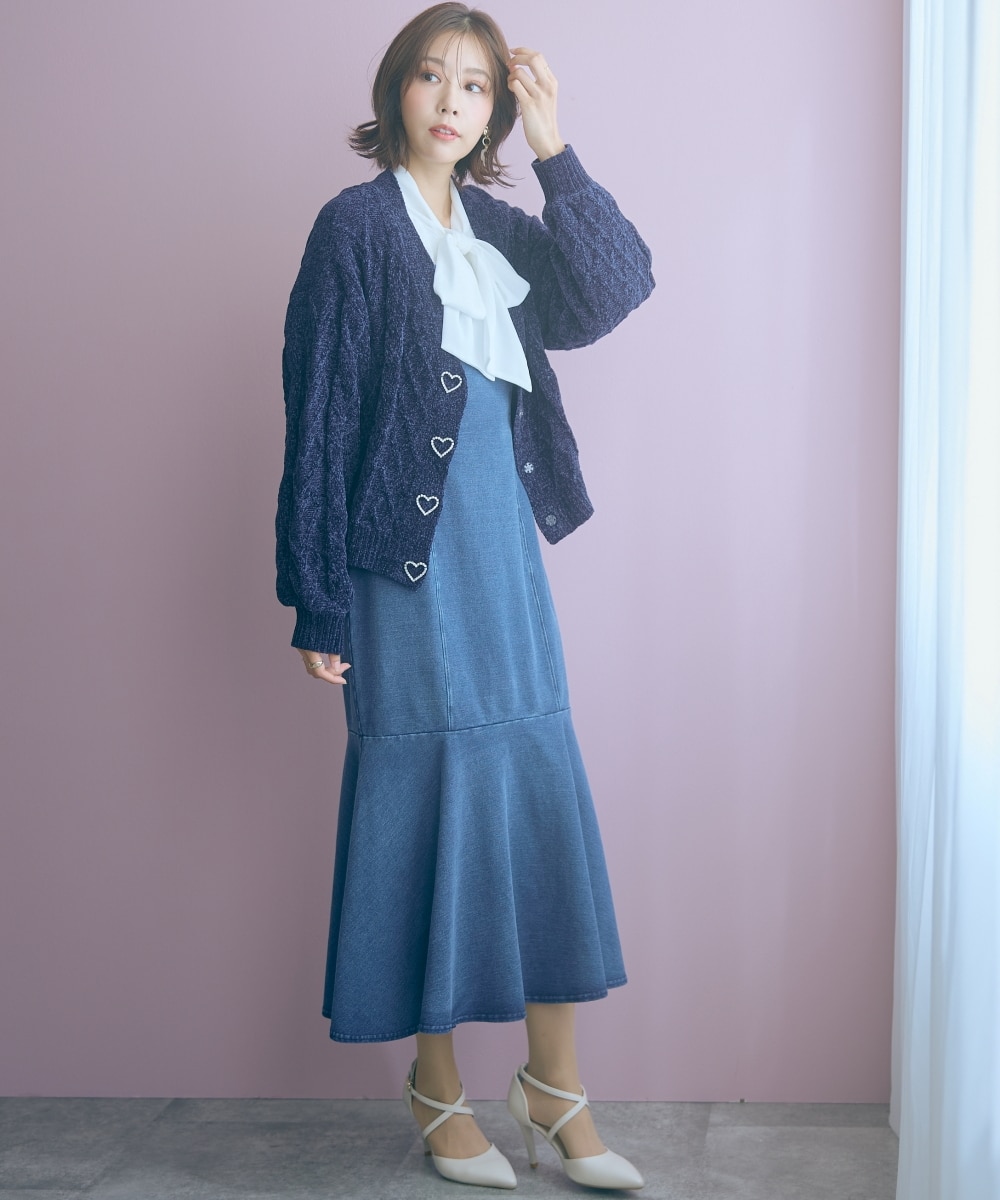 大きいサイズ＞カットデニムキャミワンピース marun 通販【ニッセン】