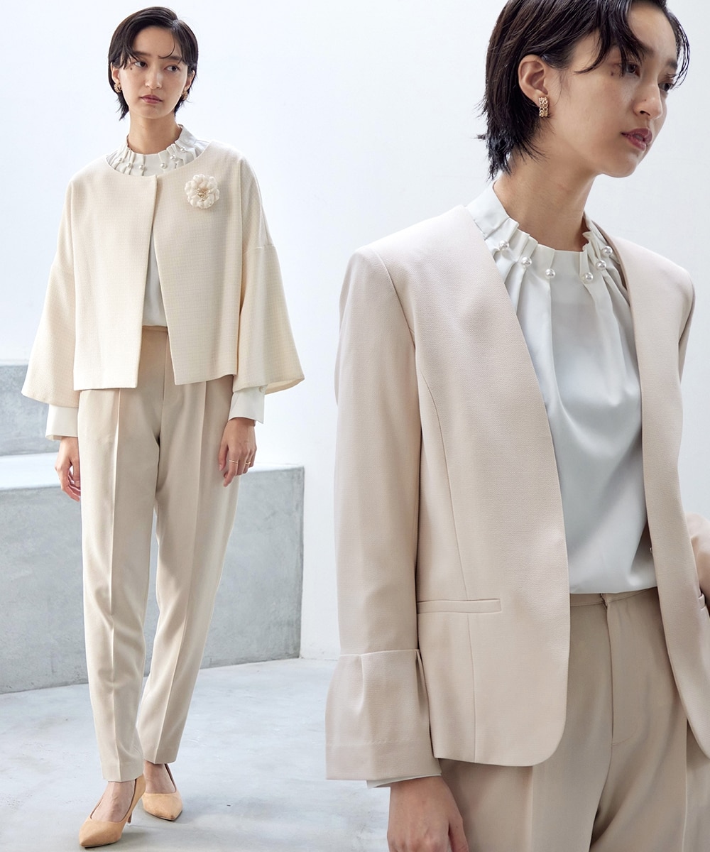 入学式・卒業式・フォーマル】デザイン2ジャケットパンツスーツ4点