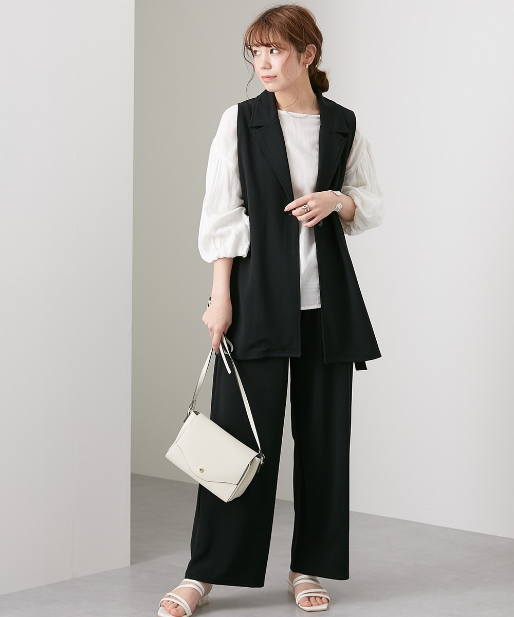 ジレセットアップ（ジレベスト+ストレートパンツ）＜大きいサイズ有