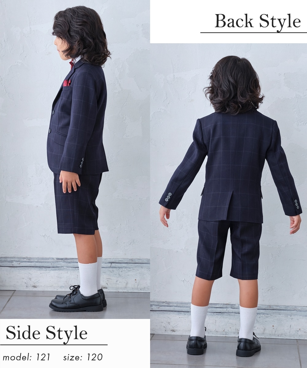 卒園 入学】フォーマルスーツ6点セット（ジャケット+ベスト+シャツ+5