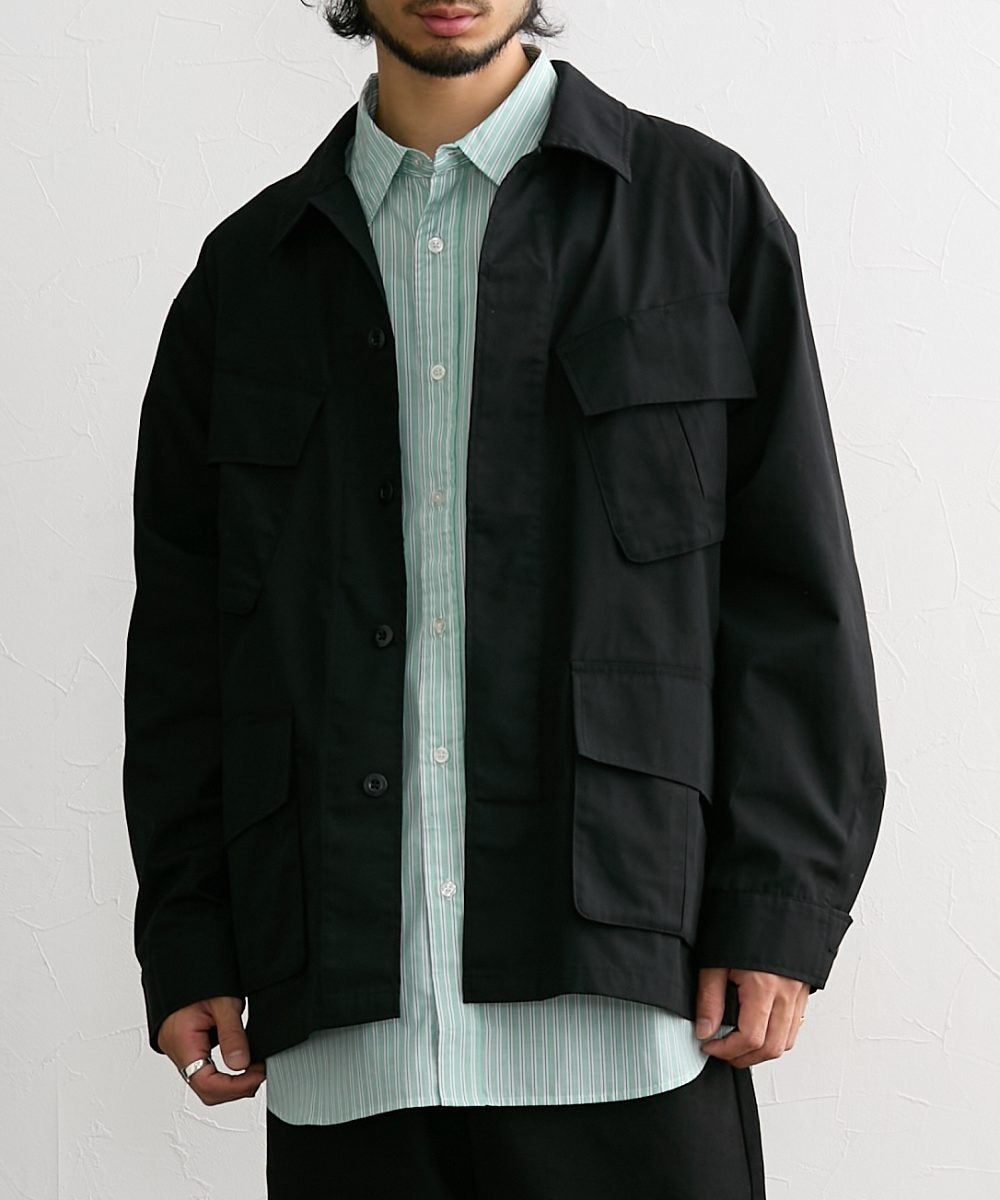 オーバーサイズミリタリーシャツジャケット （はっ水） 通販【ニッセン】