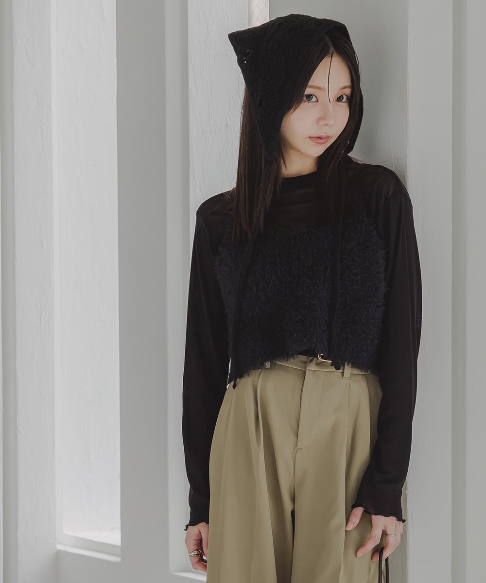 小さいサイズ シアーハイネックカットソー 低身長さん・小柄女性 通販