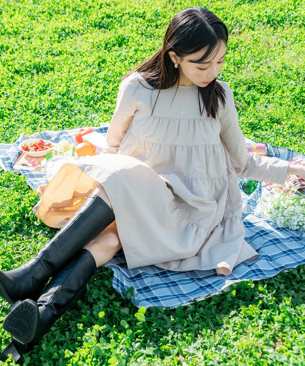 小さいサイズ ティアードミニワンピース 低身長さん・小柄女性 通販