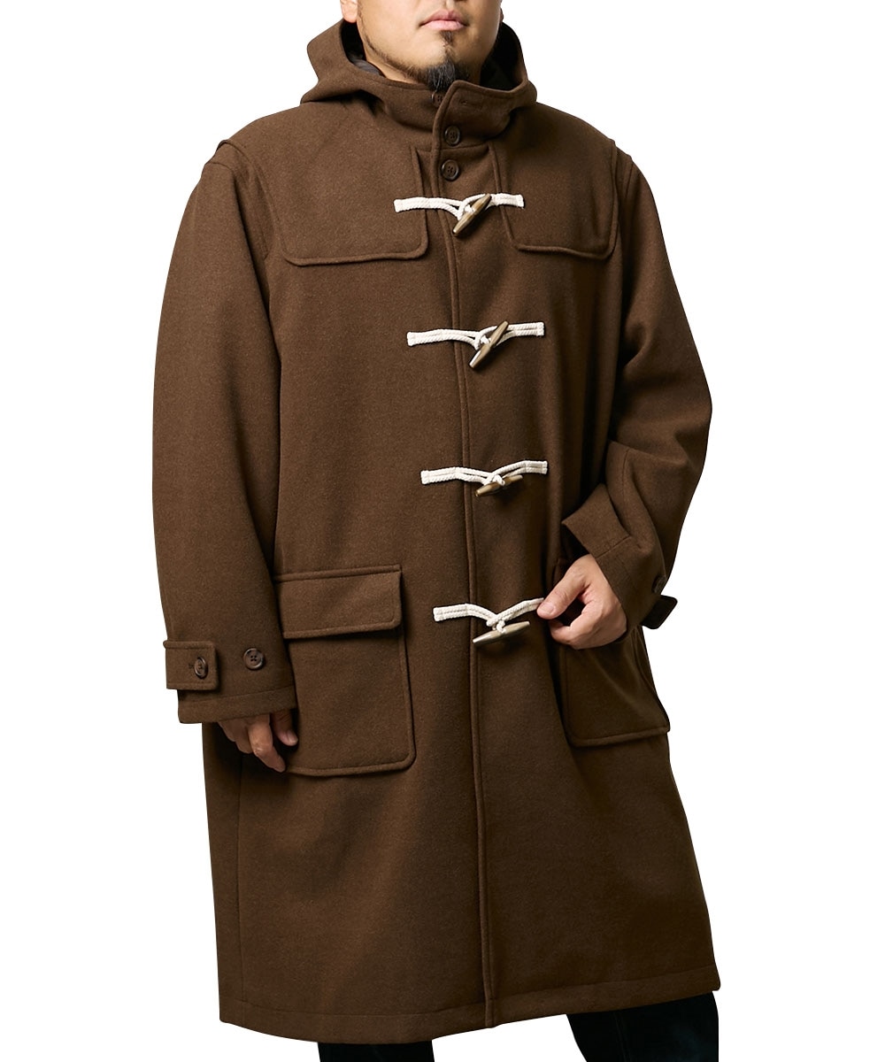 フェイクウールオーバーサイズダッフルコート【大きいサイズ】 通販