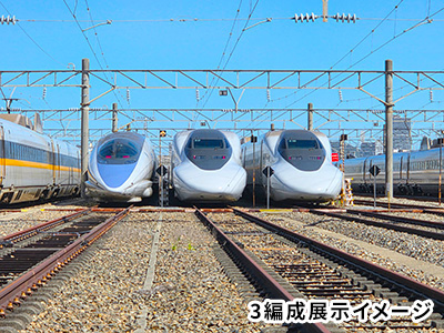 ついに集結！！「ONE PIECE 新幹線」3編成 車両展示会in岡山 日帰り