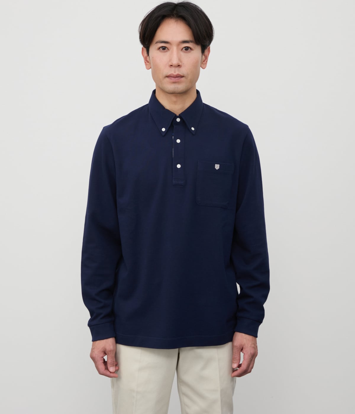 鹿の子 長袖ポロシャツ(15625662-2025)｜ファッション通販のNY.ONLINE