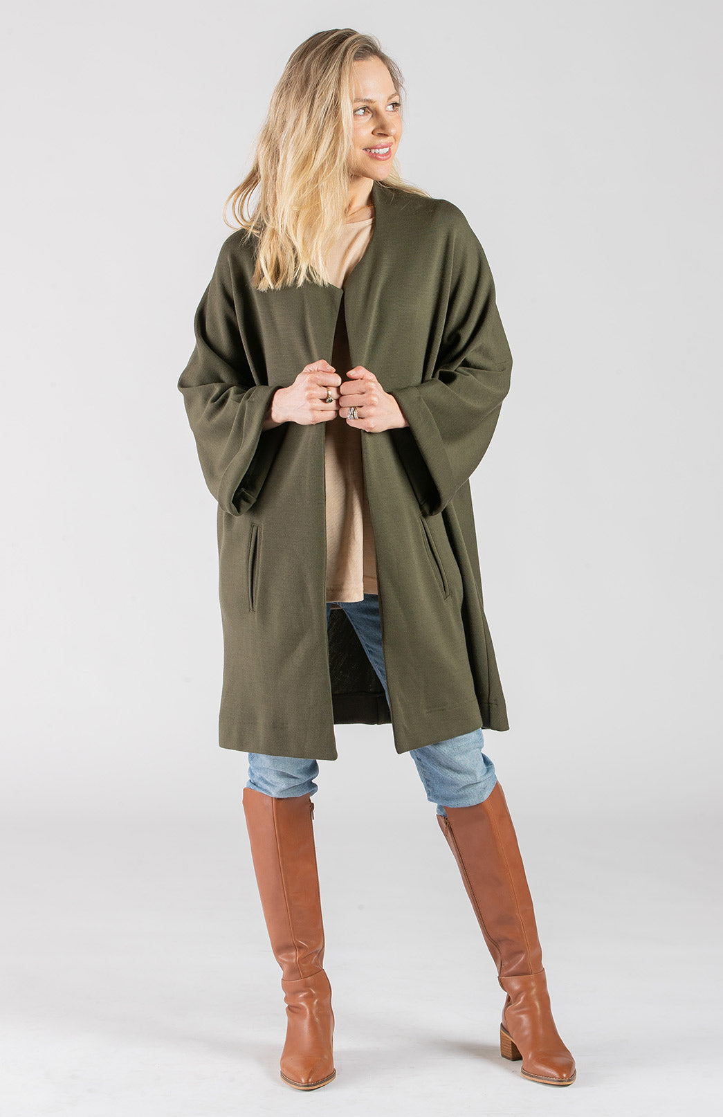 Women's Merino Wool Kimono Coat | Smitten Merino