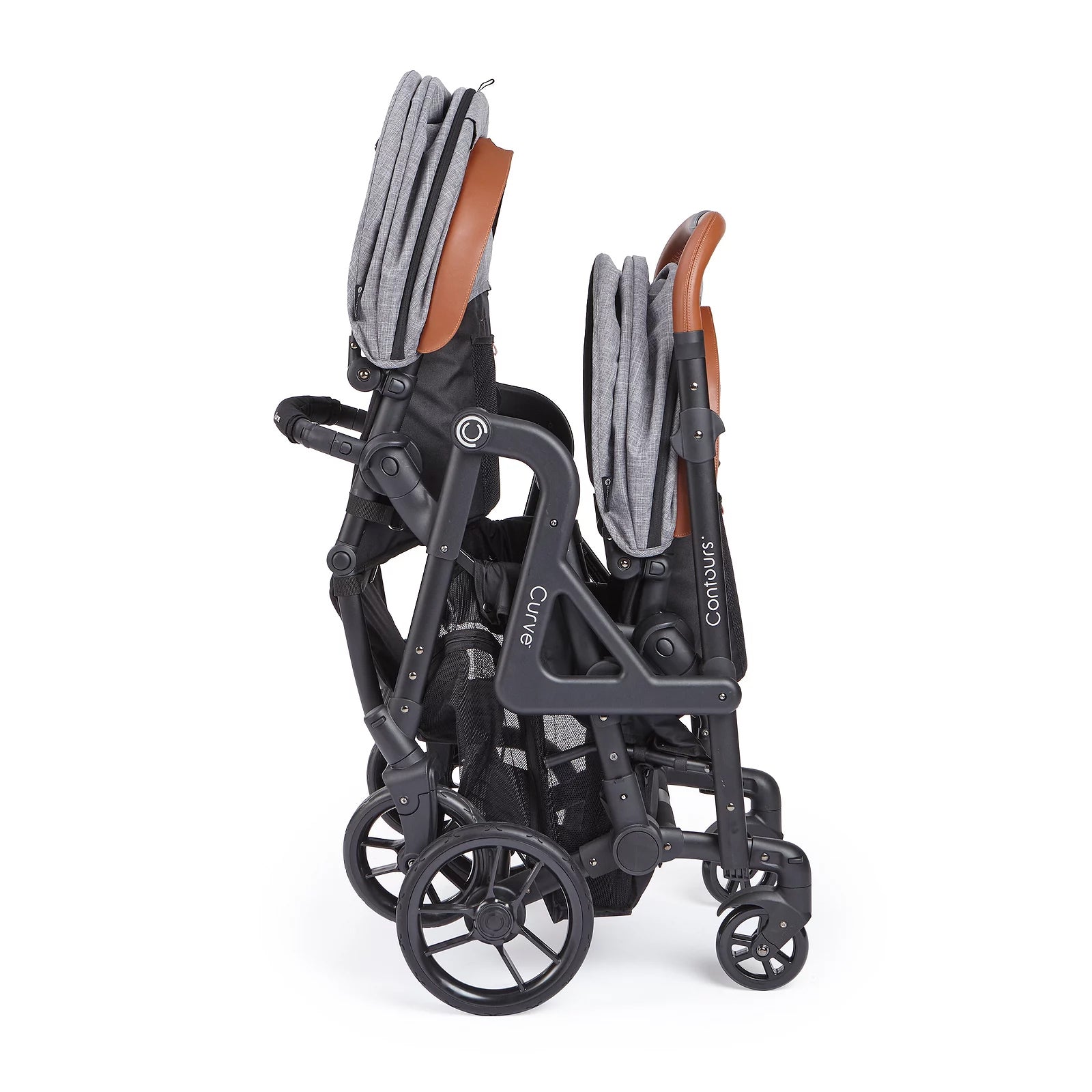 Contours Curve Tandem Double Stroller for Infants, Toddlers or