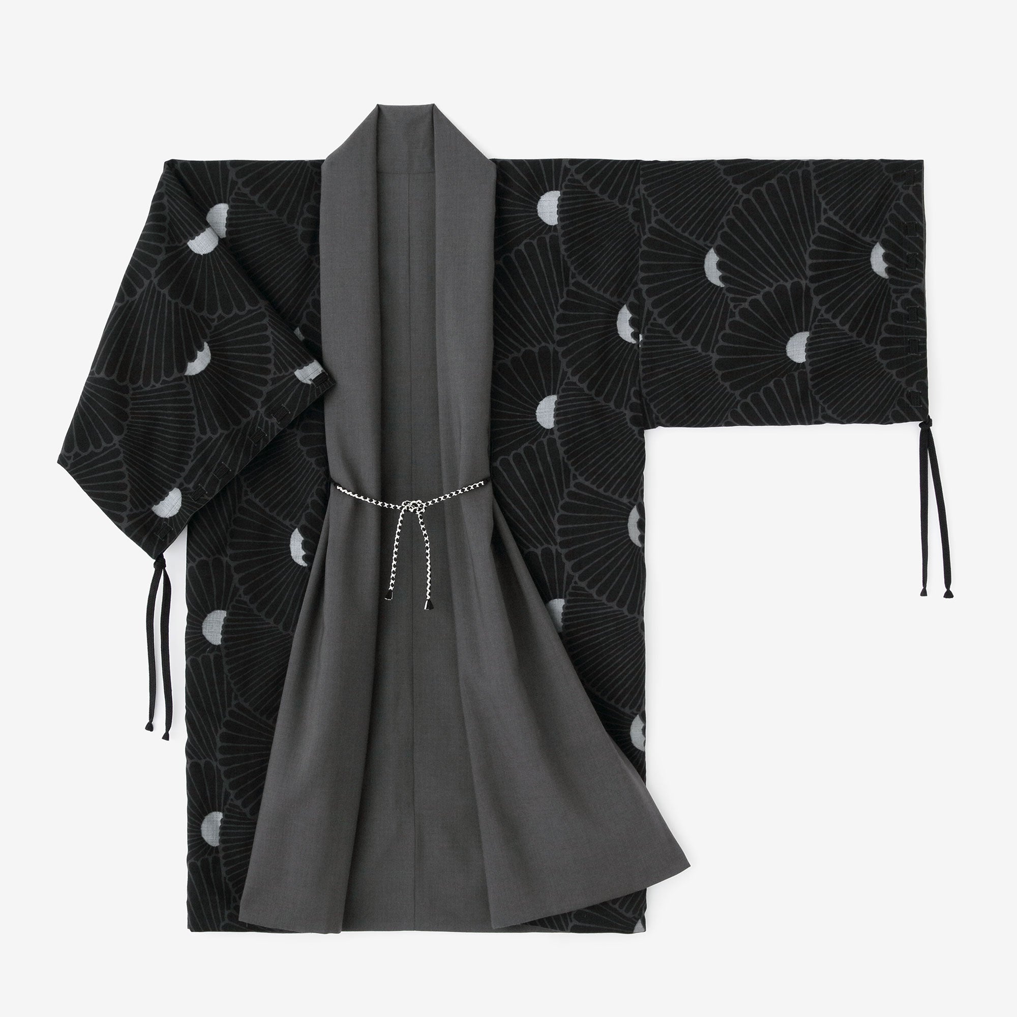 net限定】モスリン 宮中袖（きゅうちゅうそで） 袷（あわせ）／濃紺