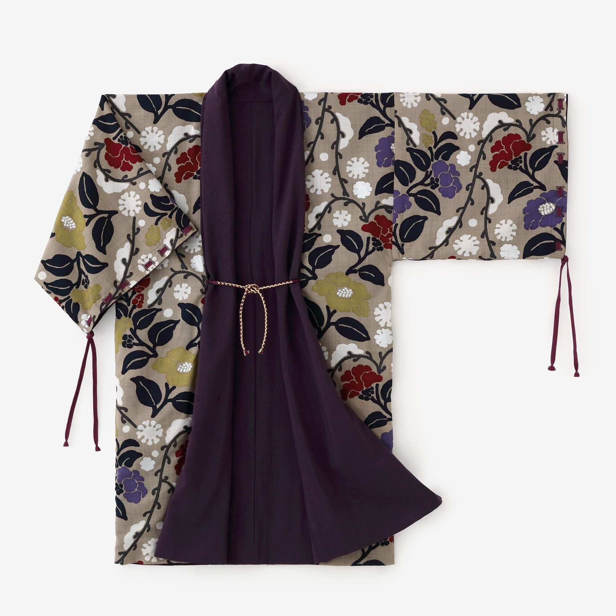 梳毛（そもう） ×モスリン 宮中袖（きゅうちゅうそで） 可逆（かぎゃく