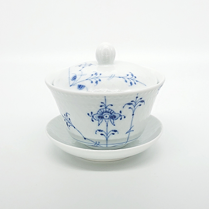 ロイヤルコペンハーゲン ブルーパルメッテ カップ&ソーサー 蓋付 ペア