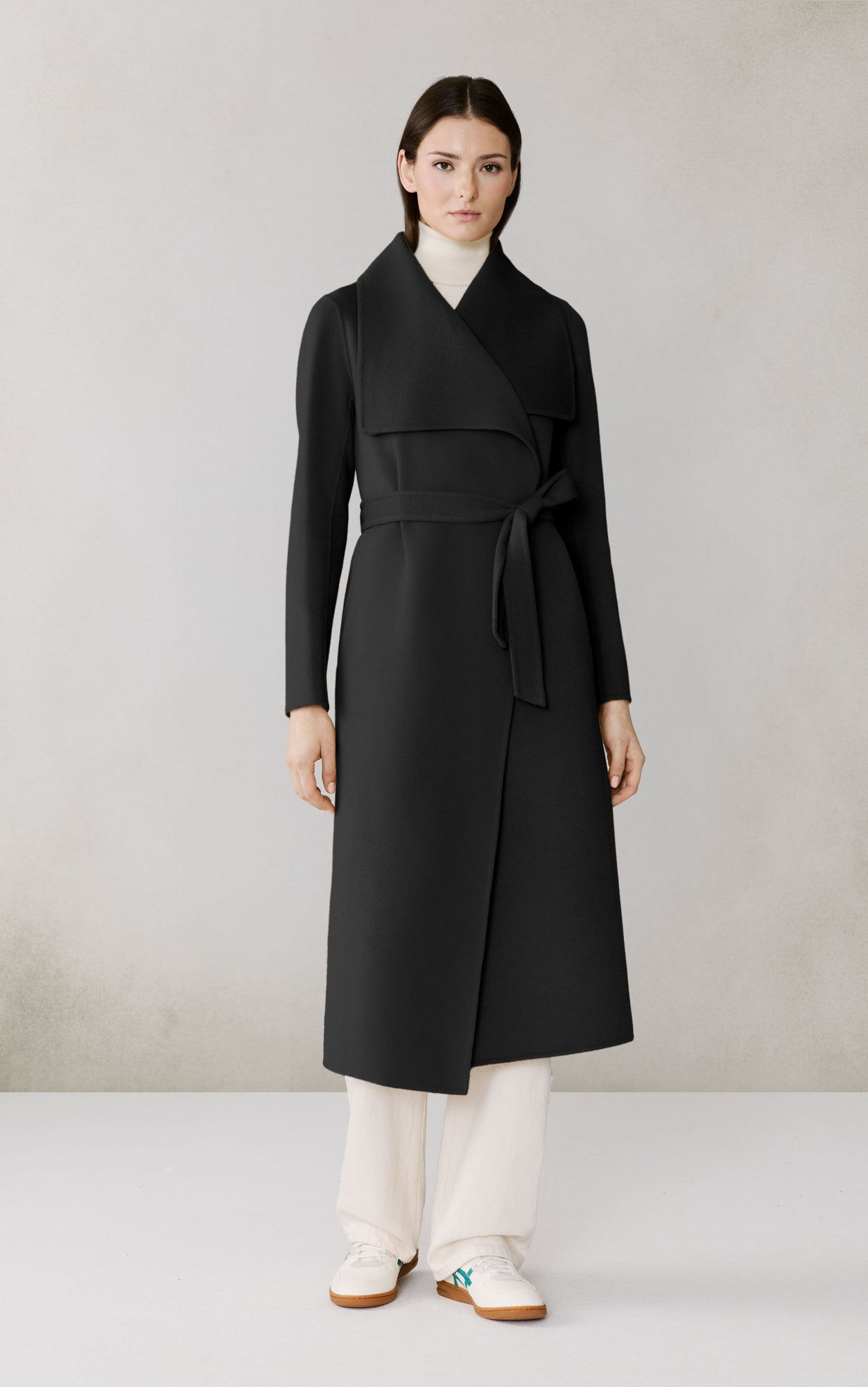 BRITTA-U Double Face Wool Wrap Coat | Soia & Kyo US