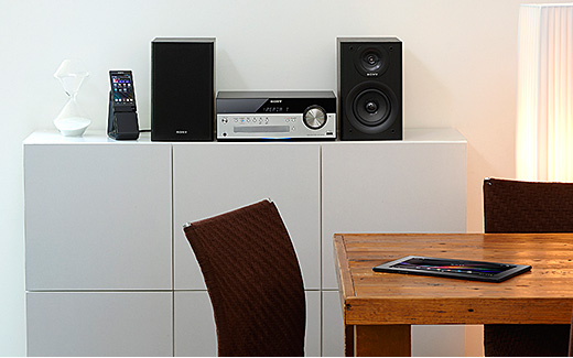 CMT-SBT100 特長 : Bluetoothでワイヤレスリスニング | スマートフォン