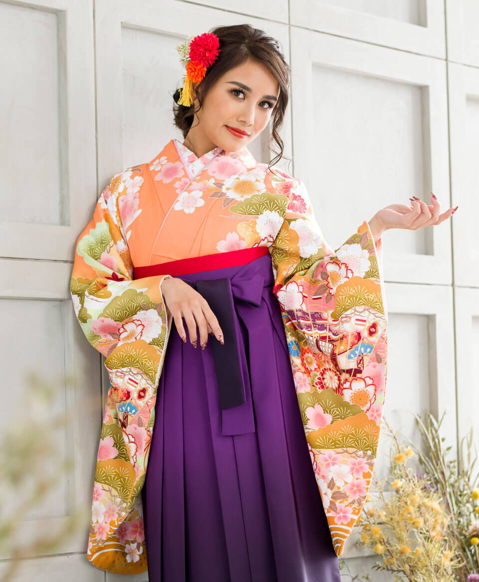 レンタル着物DDD868×袴MRB049 | 【京都さがの館】卒業式袴レンタル