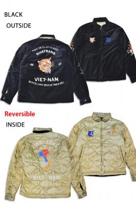 コットン別珍×ナイロン リバーシブルベトジャン HOUSTON 51515