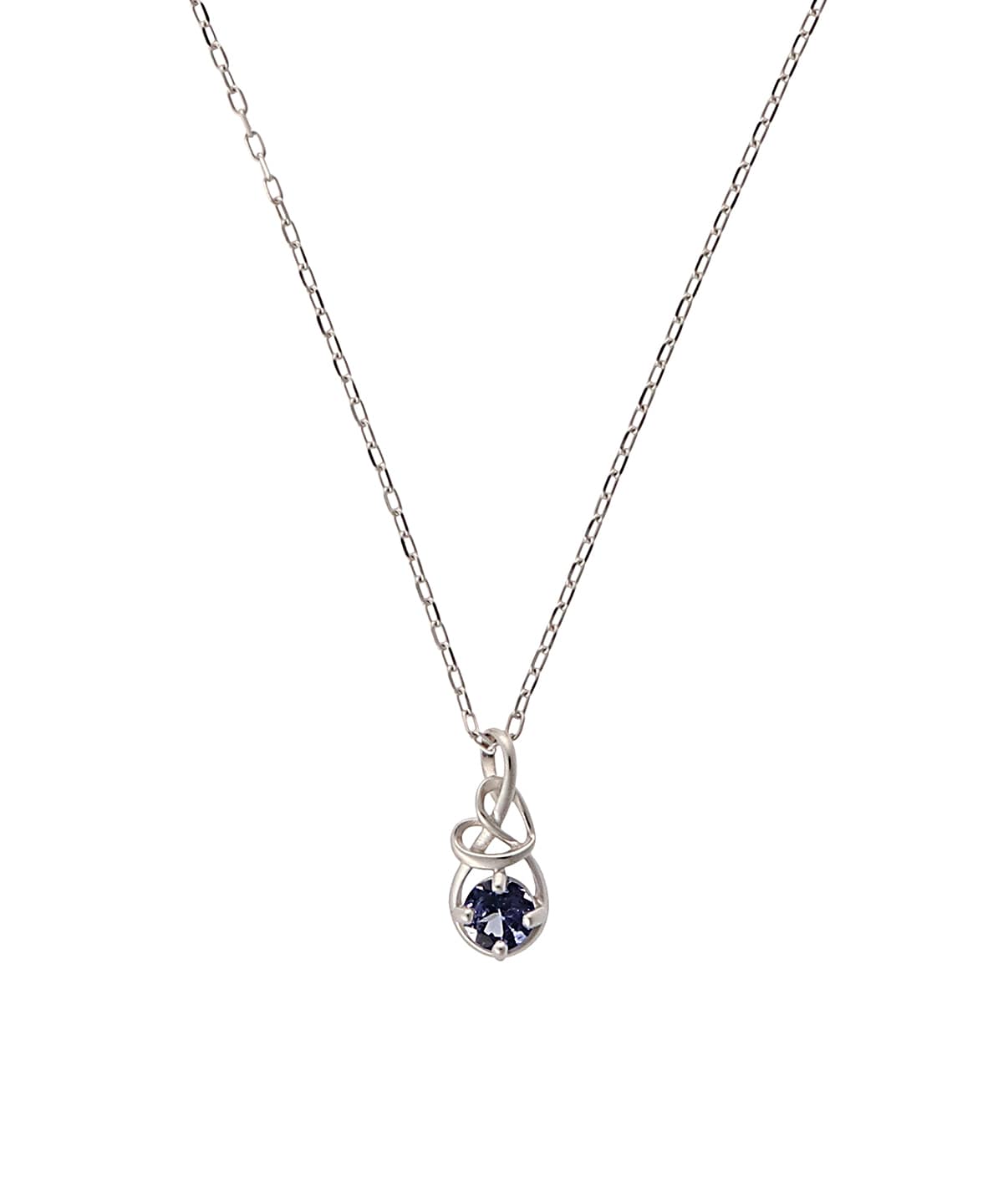 K10 WG Infinity Love Knot バースデーストーンネックレス《12月