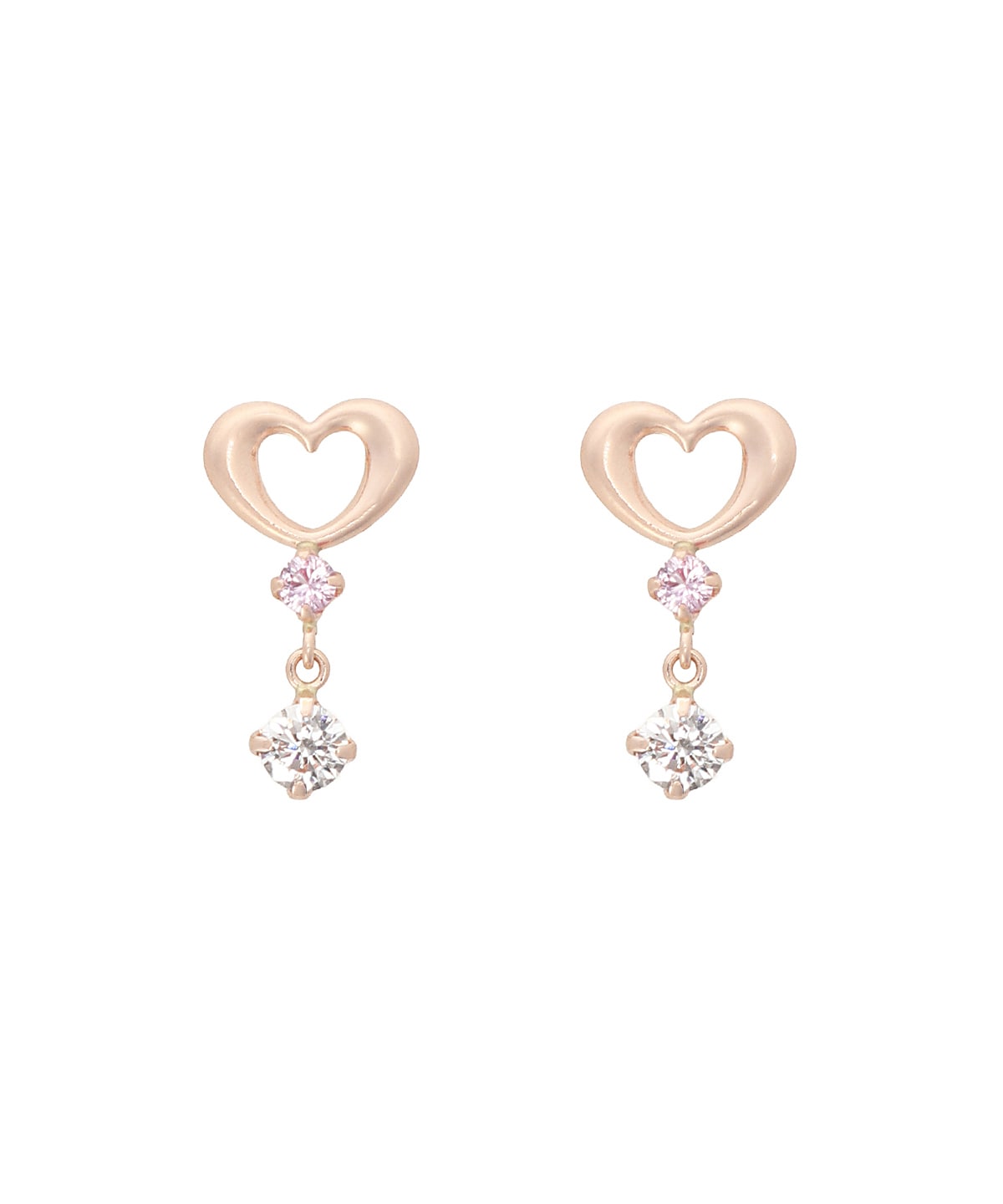 K18 SPG ハートピアス(FREE K18 ピンクA): Samantha Tiaraサマンサ