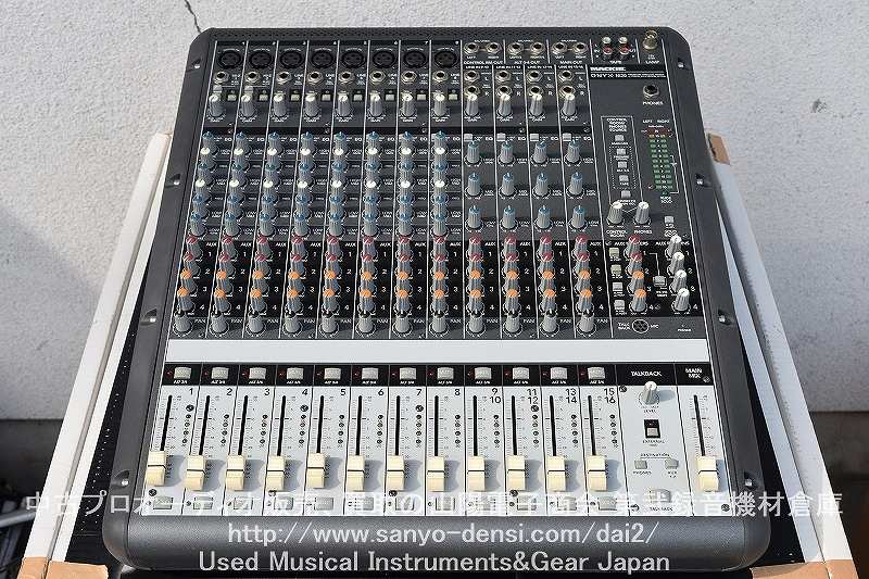 中古音響機器 MACKIE ONYX1620 16chアナログミキサー】 山陽電子商会