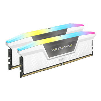 Corsair Vengeance RGB White 32GB 6000MHz DDR5 Dual Profile Memory