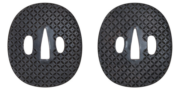 鍔 無銘 武州伊藤派 七宝繋模様図鍔(TU-011120)｜刀・日本刀の販売なら