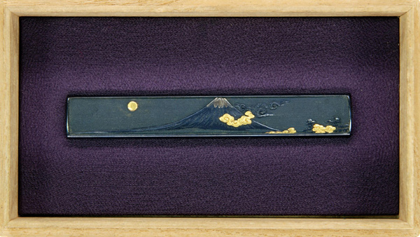 枝菊図小柄 後藤鑑定書付 小柄 銘 後藤栄乗 光孝（花押）這龍図小柄