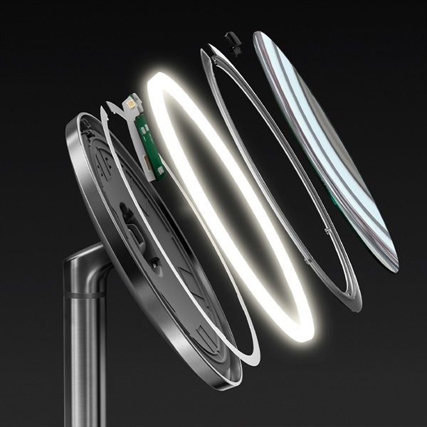 センサーミラー ミニ / シルバー ST3004 拡大鏡10倍simplehuman