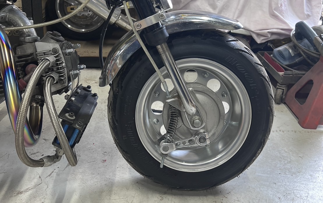 モンキー】フロントブレーキのディスク化。8インチ4Jホイール。 | Freedom