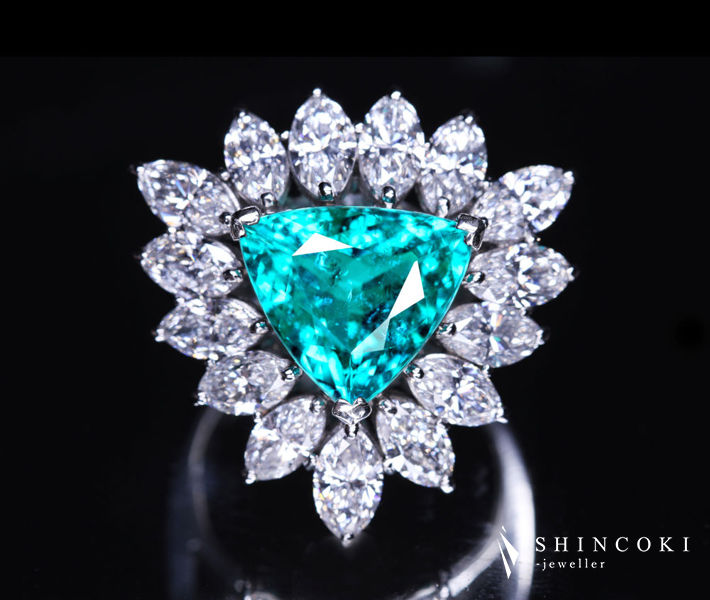 PT900 コロンビア産エメラルド 10.72ct リング ダイヤモンド 2.65ct