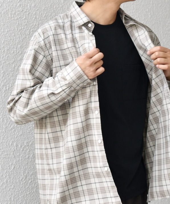 SHIPS any:〈洗濯機可能〉LIM BLESS チェック レギュラーカラー シャツ