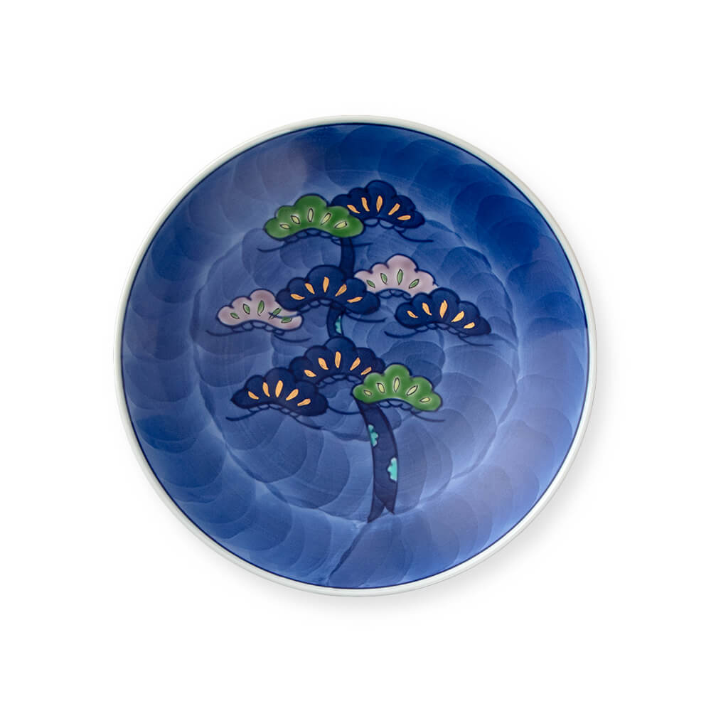 染錦金彩松絵 銘々皿 ｜ 有田焼の源右衛門窯公式オンラインショップ