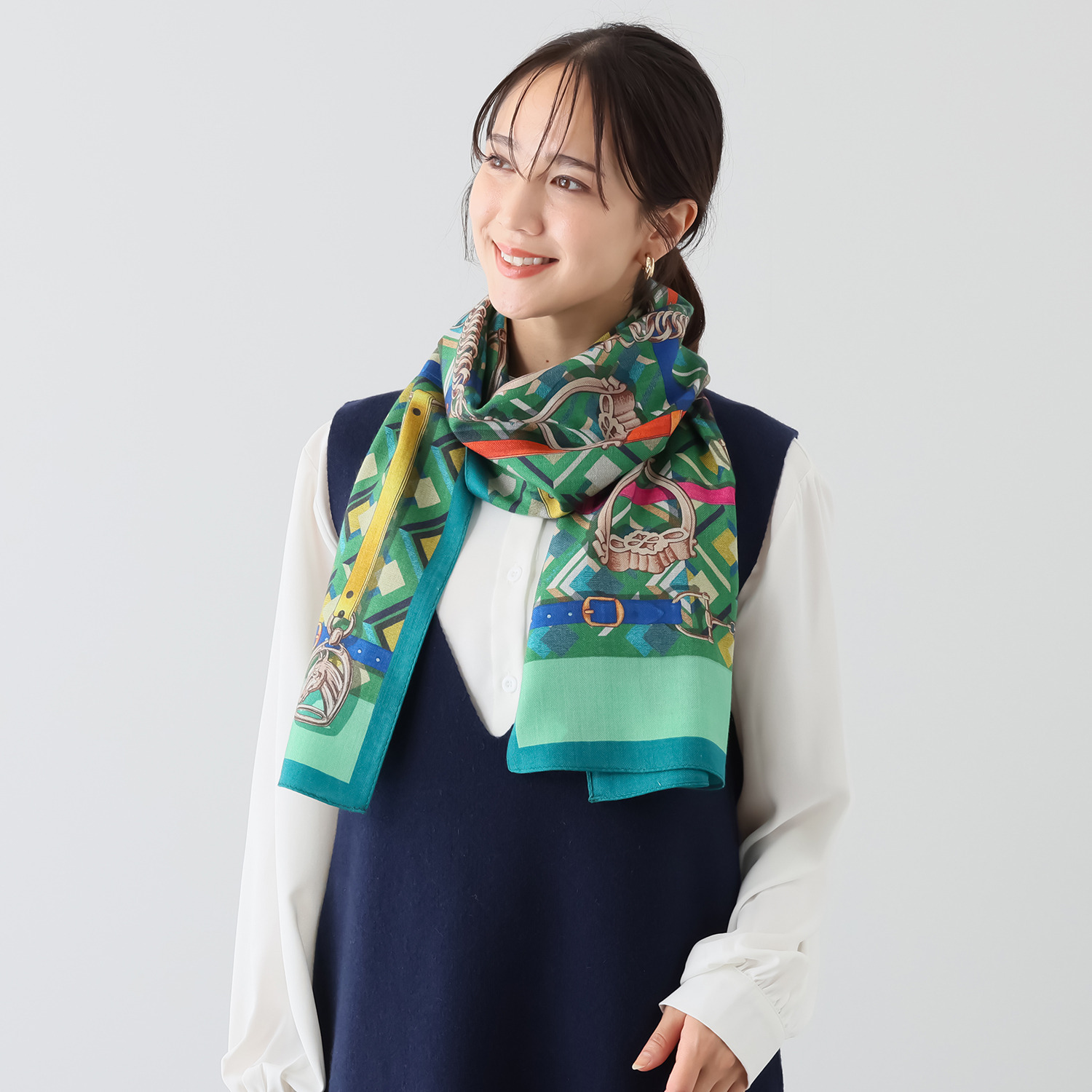 ミラ・ショーン ウールシルク ストール- ショップチャンネル