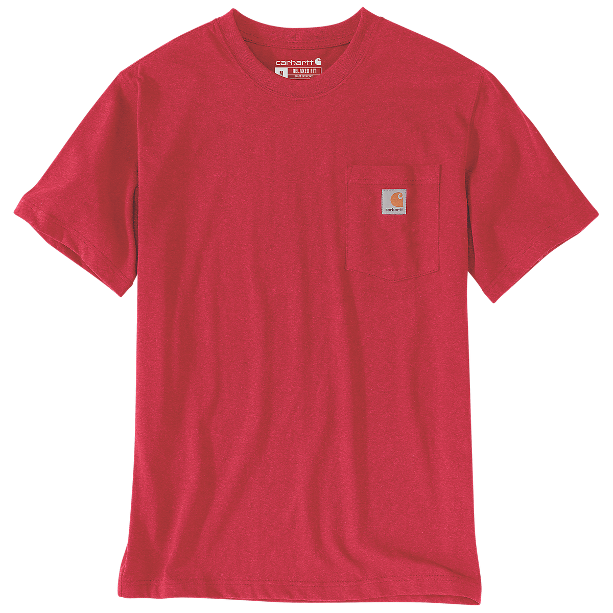 Carhartt K87 Pocket T-shirt - 103296 R68 Fire Red Heather