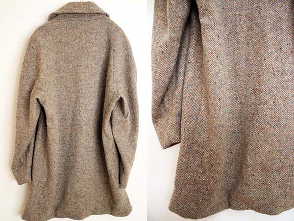 80s USA製 PENDLETONペンドルトン ツイード ウール ステンカラーコート