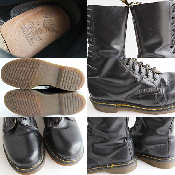 英国製 DR.MARTENSドクターマーチン 14ホールブーツ 黒 UK11