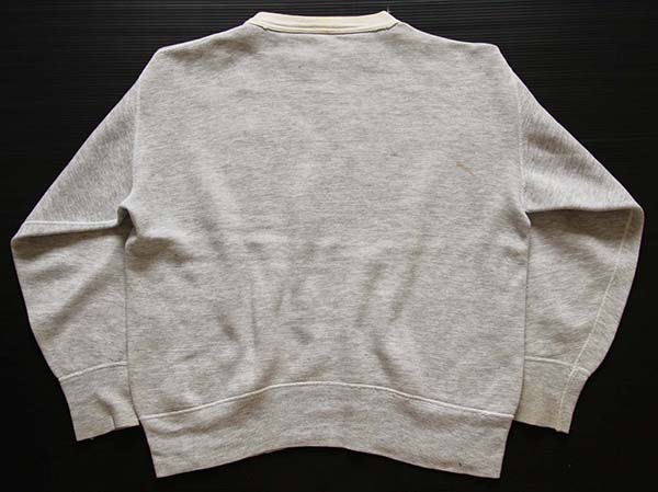 50s USA製 RUSSELLラッセル 無地 ツートン 前V コットン スウェット M