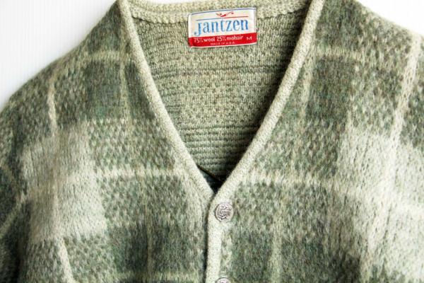 60s USA製 Jantzen モヘヤ ニットカーディガン M - Sixpacjoe Web Shop