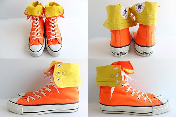 80s USA製 CONVERSEコンバース ALL STARオールスター ニーハイ 蛍光