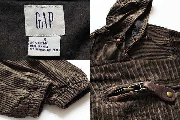 GAPギャップ 極太畝 コーデュロイ アノラックパーカー - Sixpacjoe Web