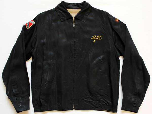 60s OKINAWA刺繍 サテン スーベニアジャケット 黒 - Sixpacjoe Web Shop