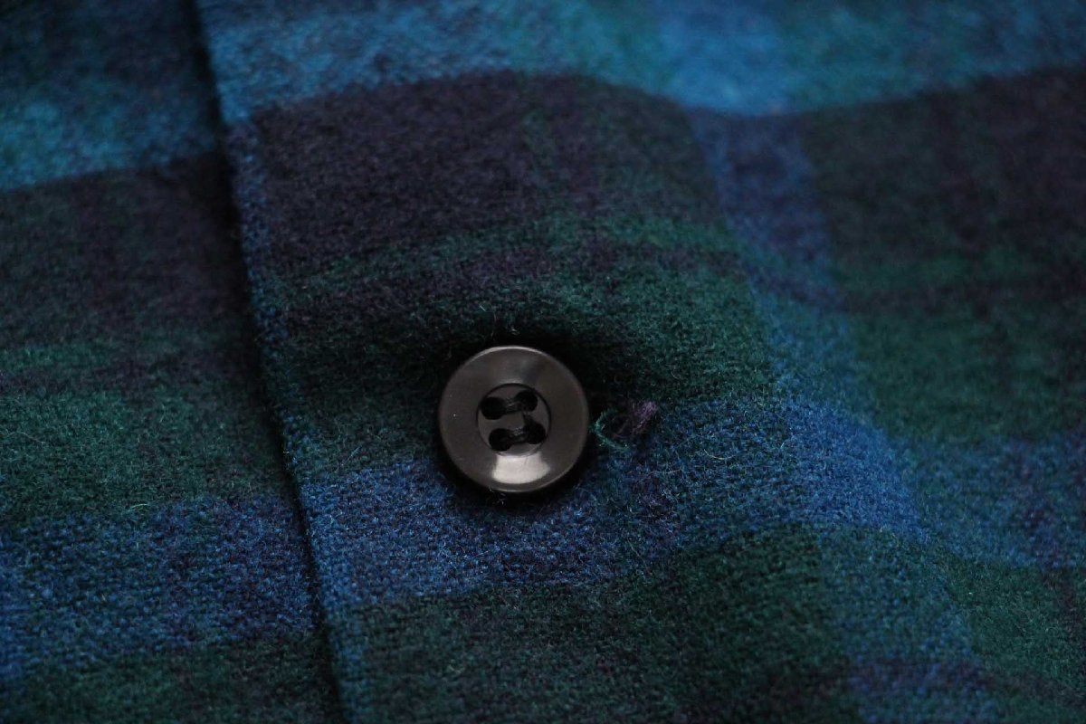 60s PENDLETONペンドルトン オンブレチェック オープンカラー ウール