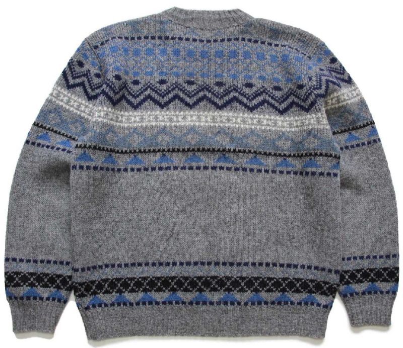 60s Brentwood ノルディック柄 シェットランドウール×アクリルニット