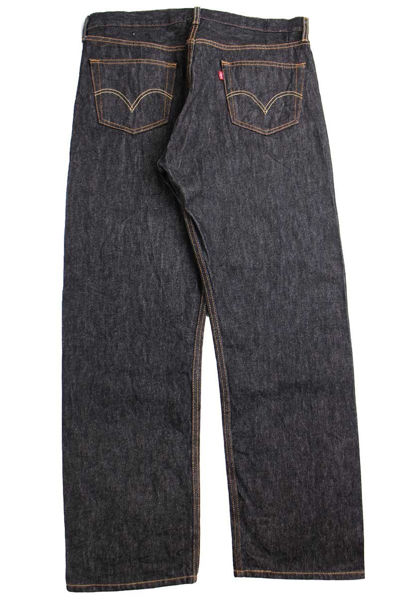 00s メキシコ製 Levi'sリーバイス 501 先染め ブラック デニムパンツ