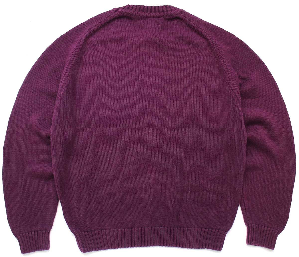 90s USA製 LANDS'ENDランズエンド 無地 サドルショルダー コットン