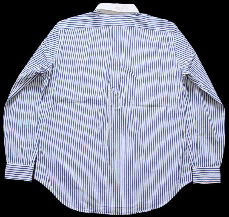 90s ラルフローレン ストライプ ボタンダウン クレリック コットン