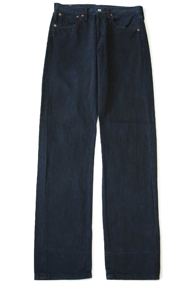 90s 英国製 Levi'sリーバイス 501 後染め ブラック デニムパンツ w31