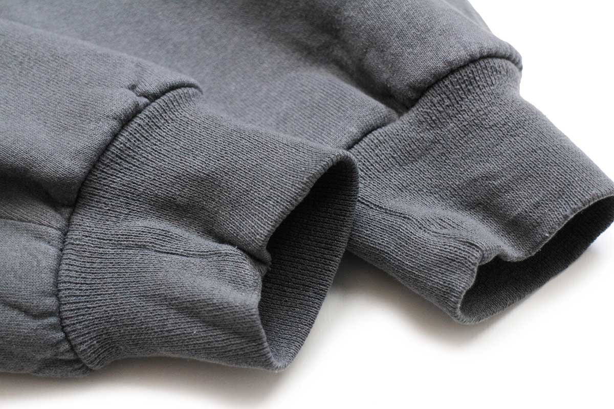 90s USA製 RUSSELLラッセル 無地 前V スウェット チャコールグレー M