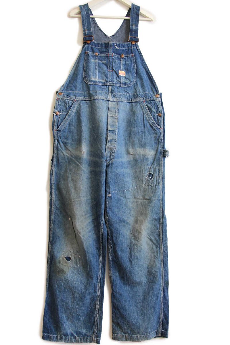 50s USA製 PENNEY'S PAYDAY ダメージ リペア インディゴ デニム