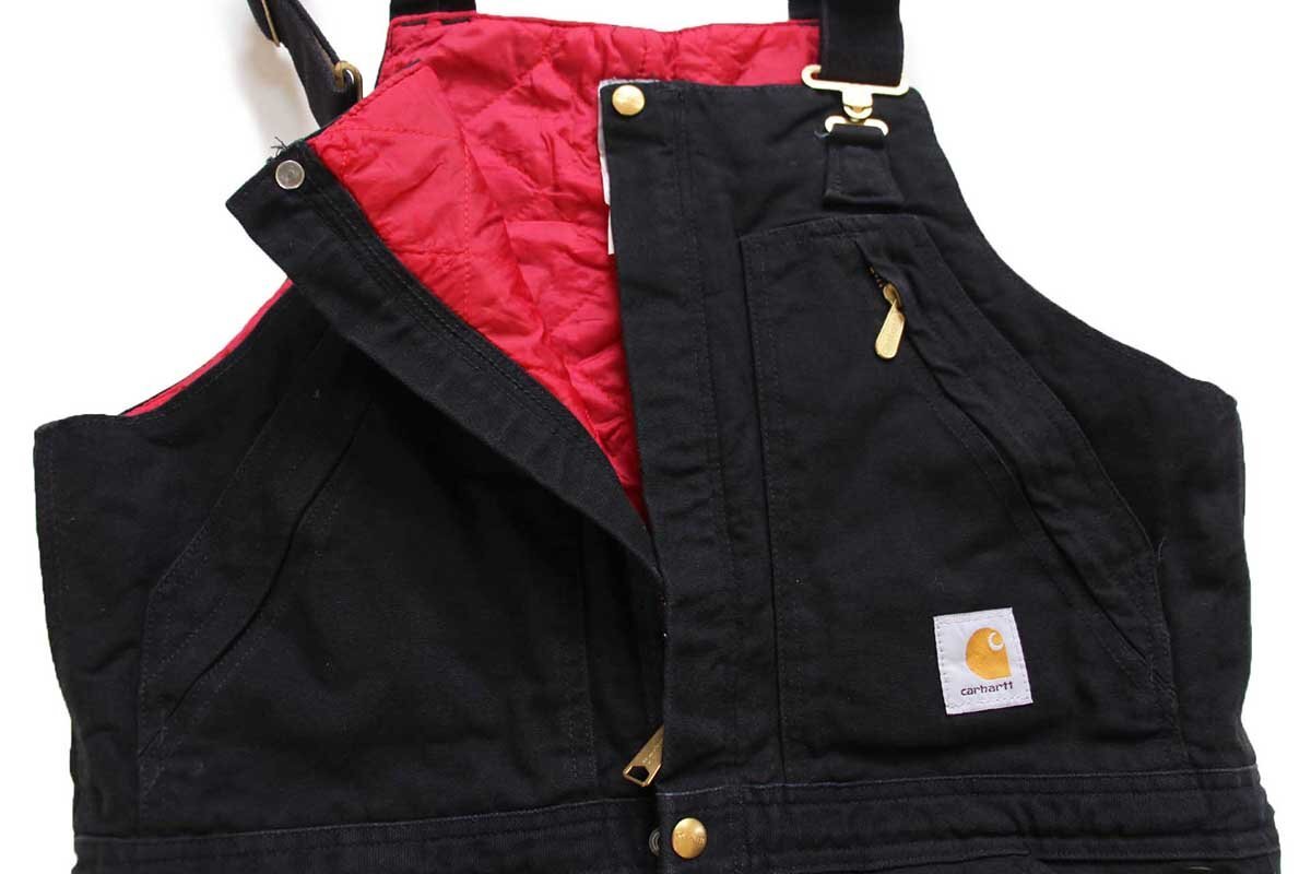 00s USA製 carharttカーハート Zip-To-Waist Biberall キルティング